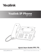 Yealink SIP-T27P Quick start guide