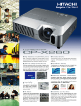 Hitachi CP-X260W Quick start guide