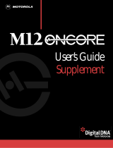 Motorola M12 Oncore User manual