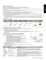 Acer V245HL Quick start guide