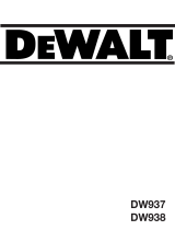 DeWalt DW938K User manual