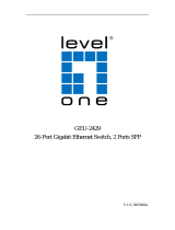 LevelOne GEU-2429 User manual