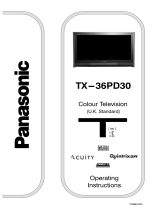 Panasonic TX36PD30 Operating instructions