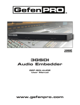 Gefen GEF-SDI-AUDE Owner's manual