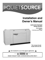 Generac Power Systems QuietSource 004917-5 Owner's manual