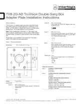Interlogix TruVision Double Gang Box Adapter Plate (TVB-2G-AD) Installation guide