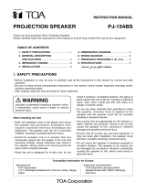 TOA PJ-154BS User manual