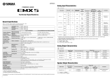 Yamaha EMX5 Powered Mixer Specification