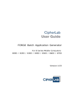 CipherLab 8600 User manual