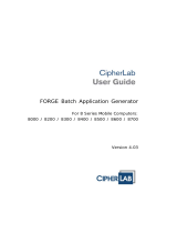 CipherLab 8000 User manual