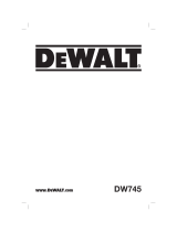 DeWalt DW745 T 4 Owner's manual