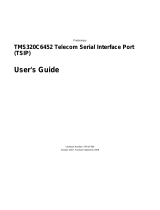 Texas Instruments TMS320C6452/6451 Telecom Serial Interface Port (TSIP) (Rev. A) User guide