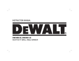 DeWalt DWE4000 User manual