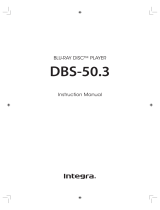 Integra DBS-50.3 Owner's manual
