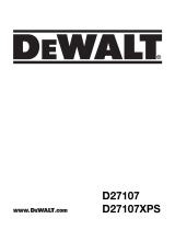 DeWalt D27107XPS User manual