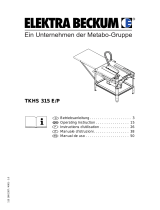 Elektra Beckum TKHS 315 E/P Series User manual