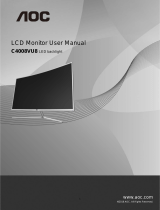 AOC C4008VU8 LCD Monitor User manual