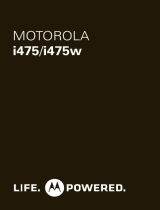 Motorola CLUTCH I475W User manual