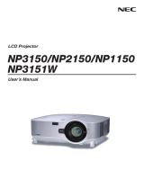 NEC NP3150 Owner's manual