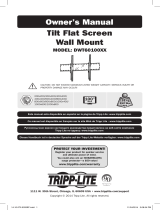 Tripp Lite Model: DWT60100XX Tilt Flat Screen Wall Mount Owner's manual