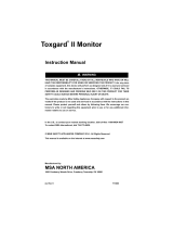 MSA Toxgard® II Gas Monitor Owner's manual