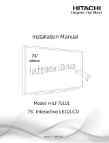 Hitachi HILF75101 Installation guide