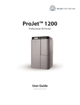 3D Systems ProJet 1200 User manual