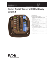 Eaton Power Xpert Meter 2000 Quick start guide
