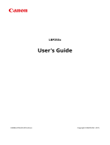 Canon i-SENSYS LBP253x User manual