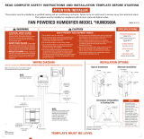 Trane HUMD500A Safety Instructions And Installation Template