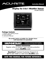 AcuRite Atlas DisplayColor Basic Display Model 06016MDark Theme Basic Display 06022MColor Display with Lightning Detection Model 06046M User manual