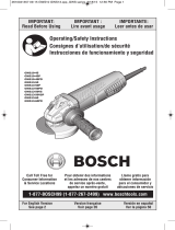 Bosch GWS10-45 Operating/Safety Instructions Manual