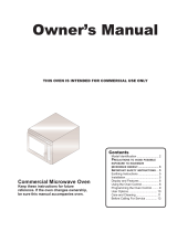 Amana Microwave Oven Owner's manual