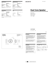 Sony XS-F1610 Operating instructions