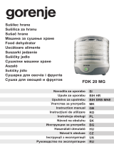 Gorenje FDK20MG Owner's manual