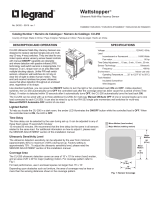 Legrand CU-250 Ultrasonic Multi-Way Wall Switch Vacancy Sensor Operating instructions