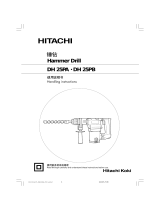 Hitachi DH 25PA Handling Instructions Manual