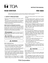 TOA RW-4800 UK User manual