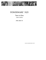 Powerware PW5125 2400 RM User manual