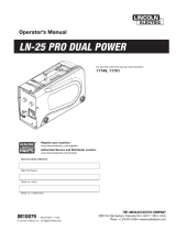 Lincoln Electric LN-25 Pro Operating instructions