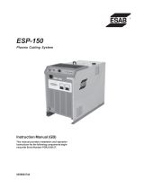 ESAB ESP-150 Plasma Cutting System User manual