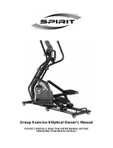 Spirit Group Exercise Elliptical Owner's manual
