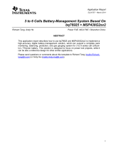 Texas Instruments 3~6 Cells Battery Management System Based On BQ76925 MSP430G2xx2 Application Note