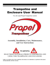 Propel Trampolines Trampoline with Spring-Lock Enclosure User manual