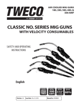 ESAB Classic No. Series Mig Guns with Velocity Consumables User manual