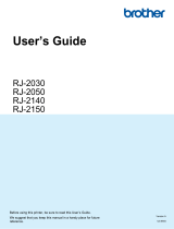 Brother RJ-2050 User guide