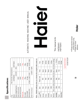 Haier HWT70AW1 User manual