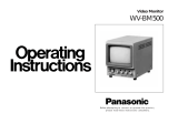 Panasonic WVBM500 Owner's manual