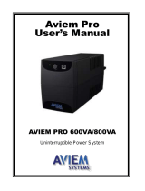 AVIEM PRO 800VA User manual