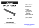 ACME Color Fusion CF-805 User manual